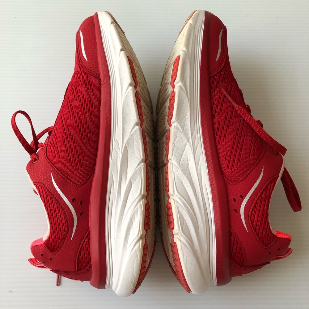 Skechers Women D’Lux Walker Red Sneakers size 9.5 - Picture 6 of 16